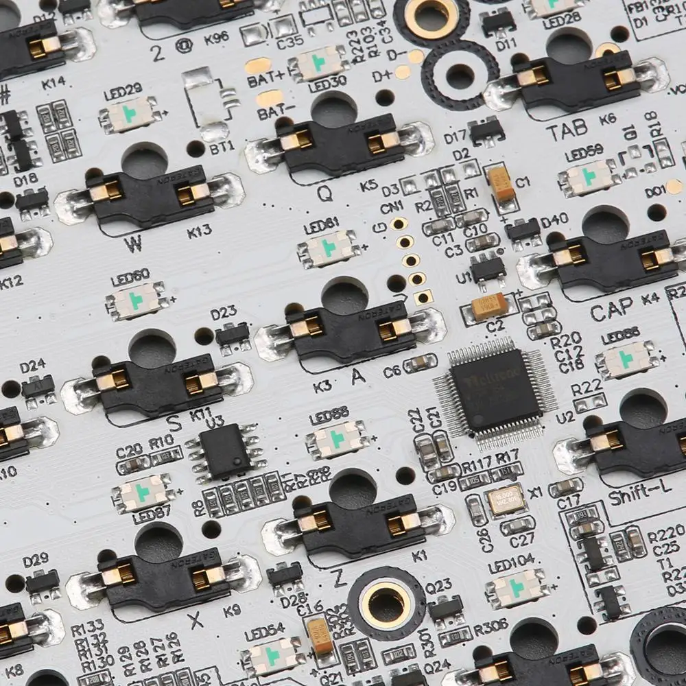 KBDfans Новое поступление GK64 pcb RGB 60% 64 клавиши горячий обмен PCB diy механическая