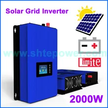 2000W Batterie Entladung Power Modus/MPPT Solar Grid Tie Inverter 2KW mit Limiter Sensor DC 45-90V AC 220V 230V 240V PV verbunden