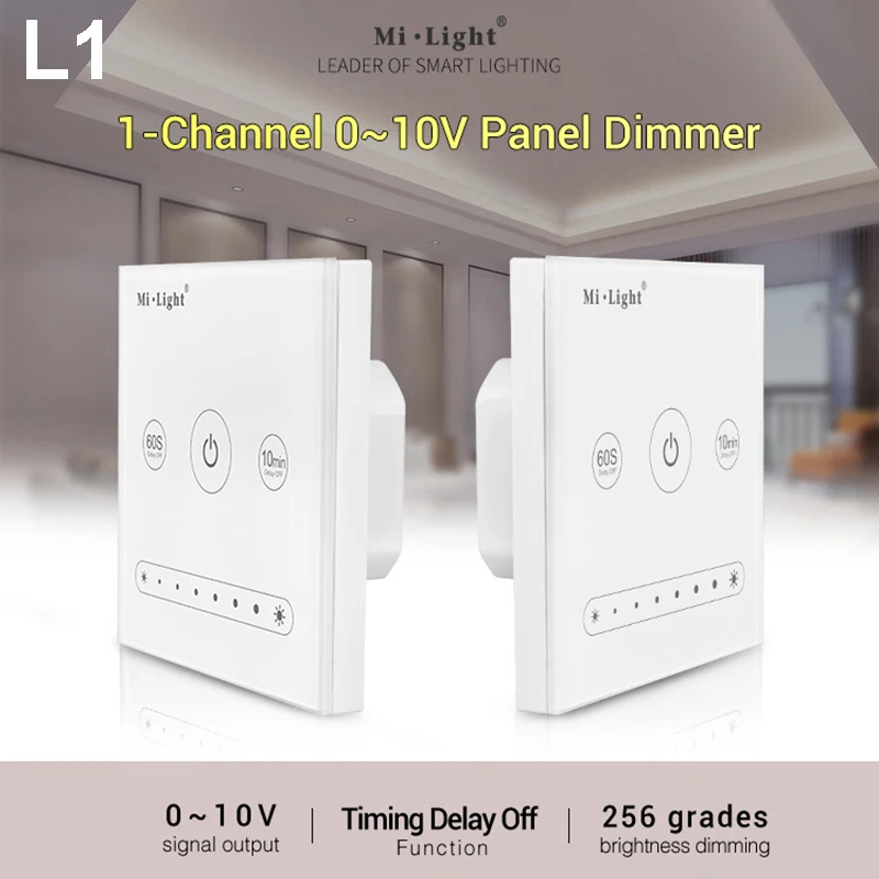 

Dimming Driver controller MiBOXER L1 L4 1CH 4 CH 0~10V led touch Panel Dimmer LS4 0/1~10V for single color led strip light