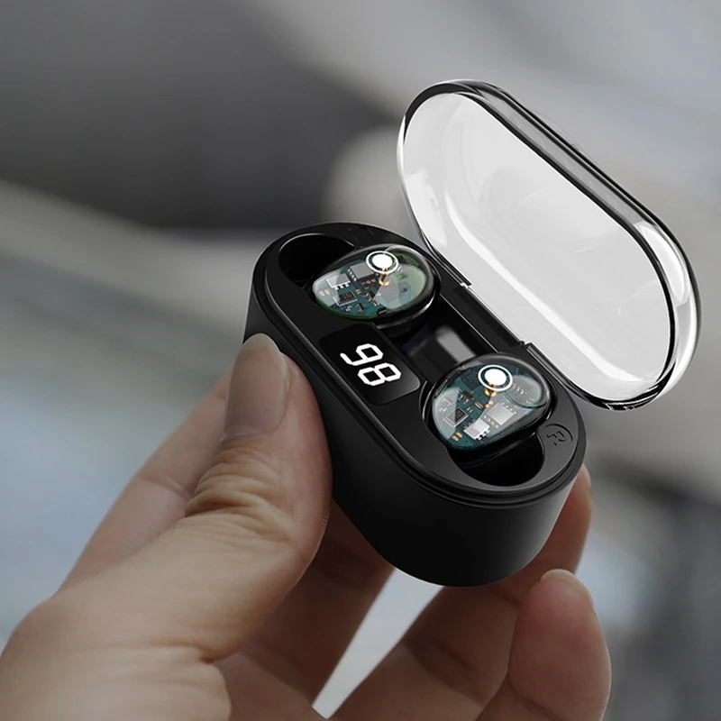 

TWS Bluetooth 5.0 Touch mini Earphones True Wireless Earbuds Bluetooth Sport Stereo Deep Bass in ear Earbuds IPX7 Waterproof