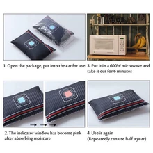 Автомобильный осушитель, осушитель воздуха, анти туман, влага, нетоксичный, поглощающий бамбуковый уголь, индикатор, окно