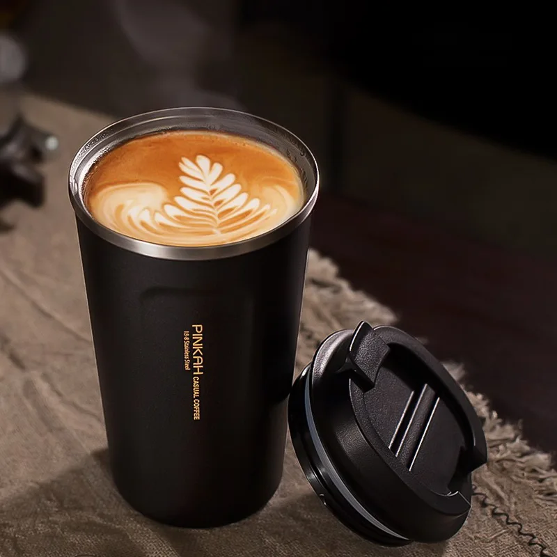 Kopen 380 500ml Beker Verdikte Rvs Thermo Cup Travel Office Koffie Vacuüm Geïsoleerde Kopje Koffie