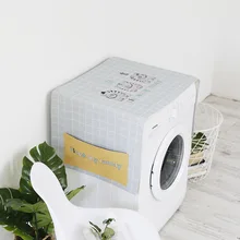 Хлопок и лен милый мультфильм животных чехол для стиральной машины прикроватный столик холодильник крышка накидка для защиты от пыли полотенце