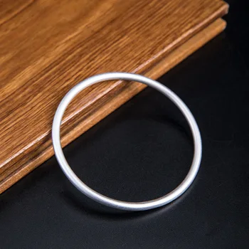 

990 Pure Bracelet Women's Mesh Red Ins Fashion Normcore Style Sterling Young Vintage Matte Aperture Bracele