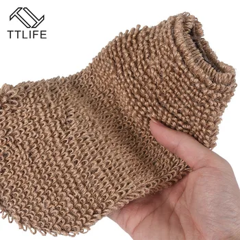 

TTLIFE 1pc Exfoliating Hemp Glove Mitten Bath Sponge Scrubber Remove Dead Skin Deep Clean & Invigorate Your Skin Double Side