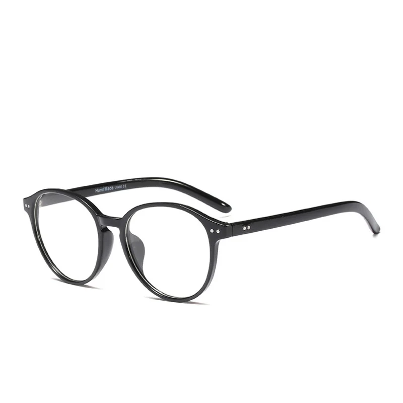 Pro Acme ацетатные круглые очки с заклепками, оправа для мужчин и женщин, очки для близорукости по рецепту, оптические модные компьютерные прозрачные очки PC1315 - Цвет оправы: C1 Black