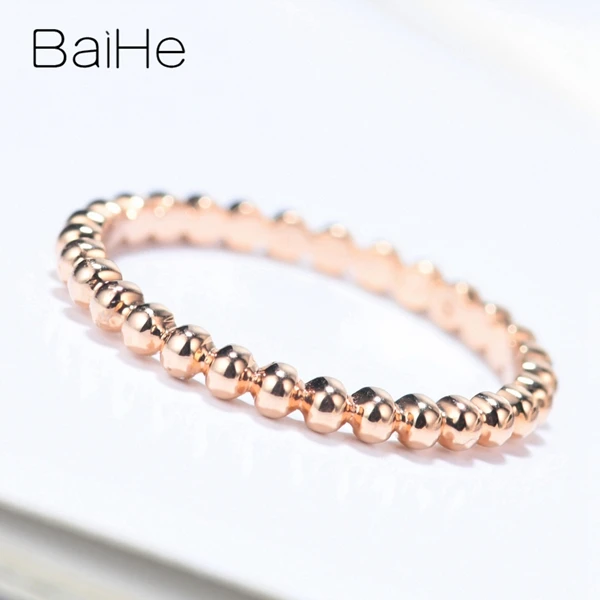 BAIHE Solid 14K белое золото(AU585) сертифицированные помолвки и свадебные женские модные ювелирные изделия Элегантные уникальные модные Подарочные Кольца