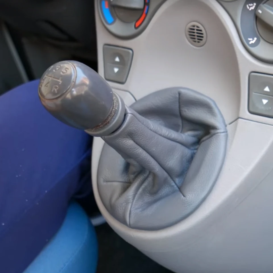 1neiSmartech Set Pommeau 5 Vitesses Avec Ressort, Casque Et Virole - Compatible Avec Fiat Panda 169 2° Série (2003-2012), Fiat 500/500C 2° Série (2007-2013