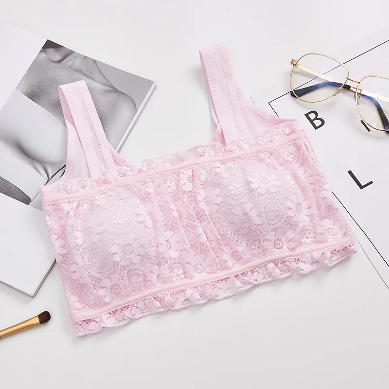 2020 тренировочный бюстгальтер для девочек кружевные бюстгальтеры без косточек