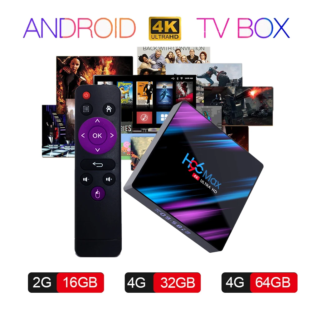 

H96 MAX Smart TV Box Android 9.0 Rockchip RK3318 4GB 64GB USB 3.0 Support HDMI 2.0 RKMC 18.1 4K H.265 HD YouTube Netflix