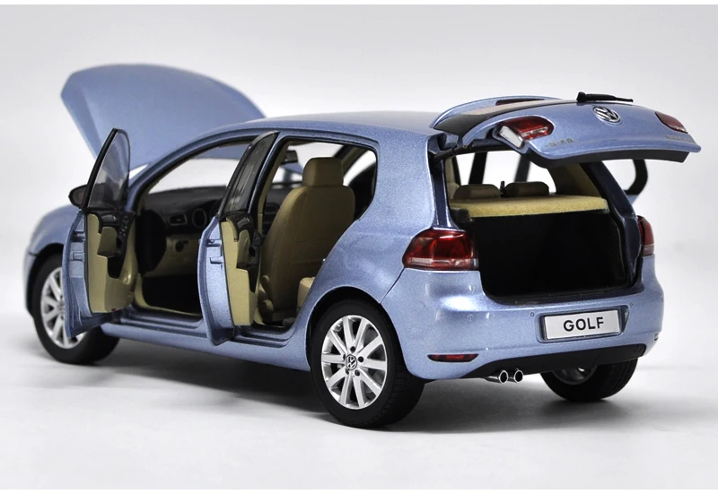 Заводской 1:18 VW golf 6 синий сплав металла литой автомобиль классическая модель для взрослых День рождения/рождественские подарки, коллекция