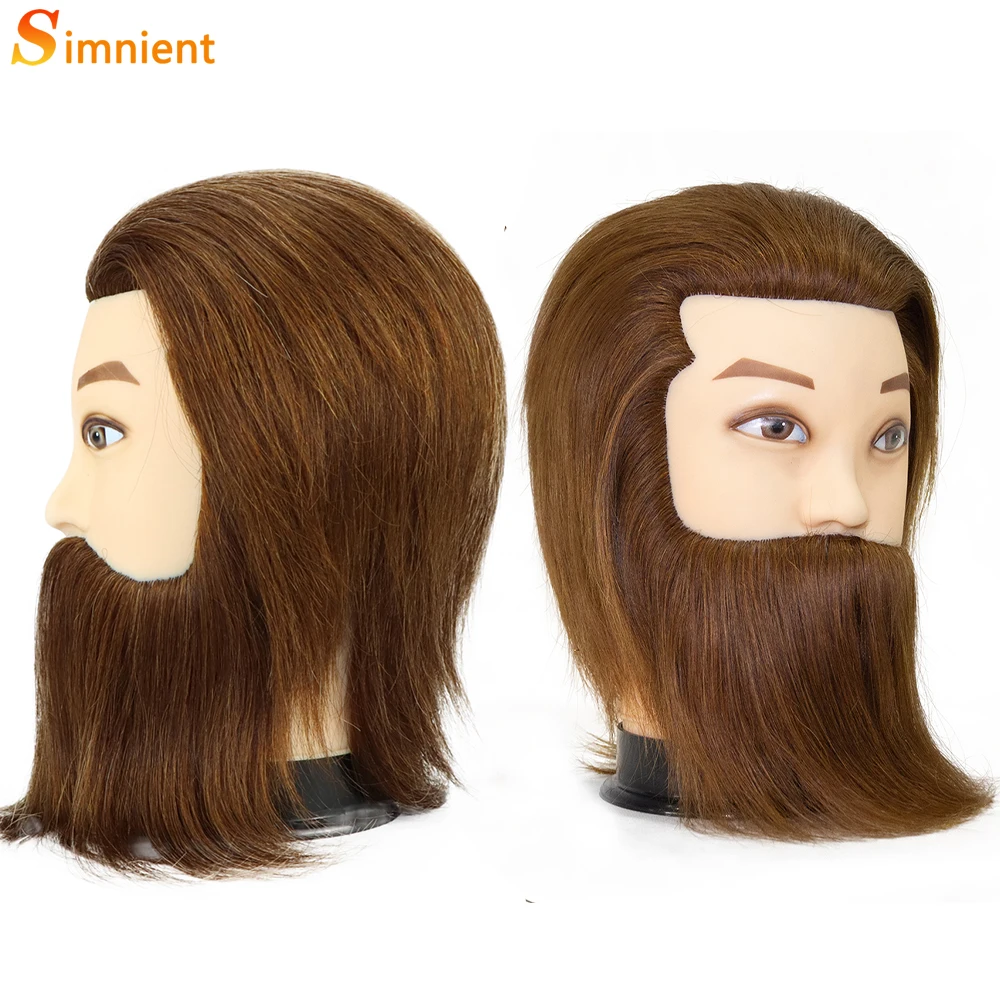 Male Barber Mannequin Head With 100% Human Hair For Hair Stylists  Cosmetologist Hairdresser Manikin Doll Head For Hair Styling - AliExpress