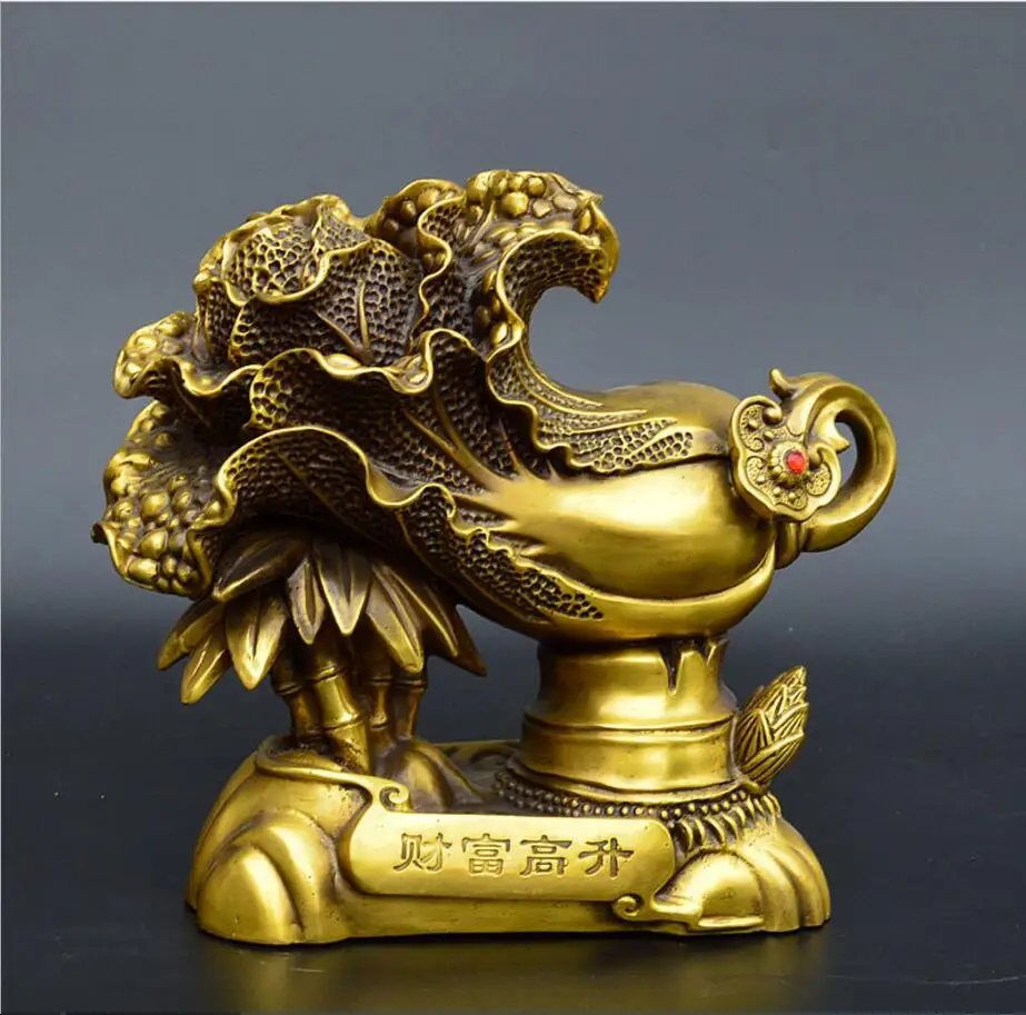 Copper Statue Pure Copper Cabbage Wealth High Rise Furnishings Home
