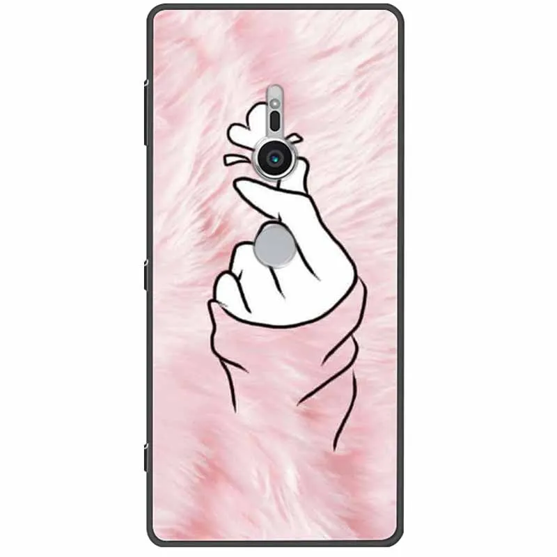 Chic Abstract Design Shockproof Black Silicone Case