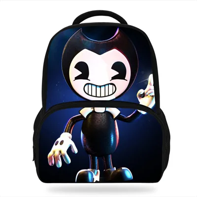 mE3224 14 дюймов милый Mochila Bendy и чернила машина рюкзак для мальчиков и девочек, школьные портфели для Для детей - Цвет: mE3224