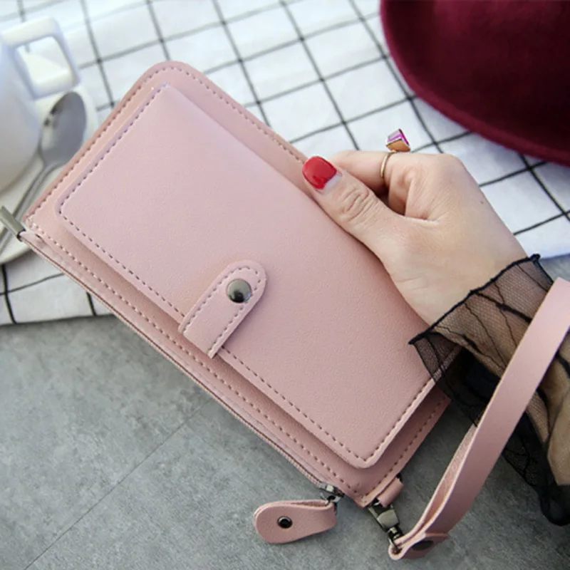 

Women Long Wallet Leather Women's Purse and Wallet Design Lady Party Clutch Female Card Holder Carteras Y Bolsos De Mujer