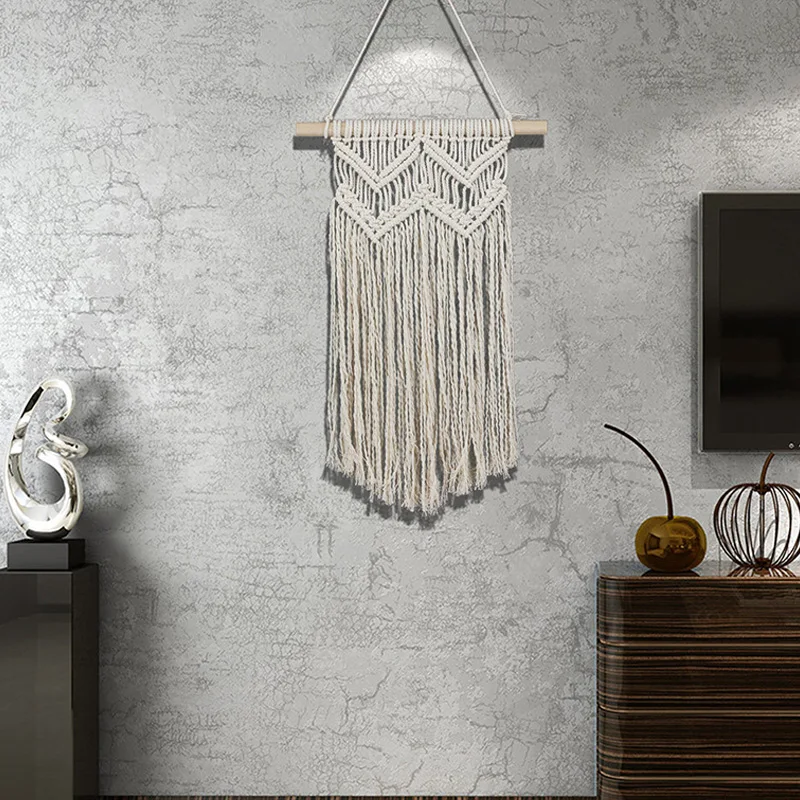 Wall Hanging Woven Bohemian Banner Gift Tapestry Comfortable Cotton Manual Craft Tassel Beautiful Economic Blanket Decor