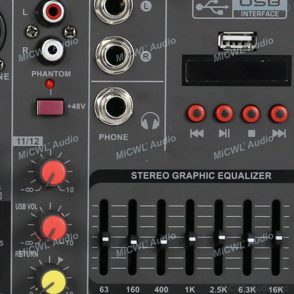 Cute MG8 8 Channel Bluetooth Mixer Sound Mixing
