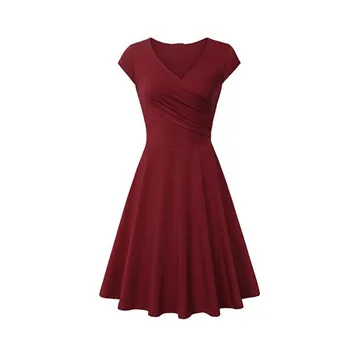 

laowuclothing OWLPRINCESS 2019 New Sleeveless Autumn Short-Sleeved Plain Slim-Fit Expandable Dress