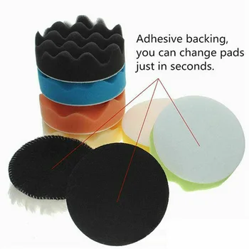 

9pcs Polishing Pads Buffer Waxing Polishing Sponge Pads Kit Accessories