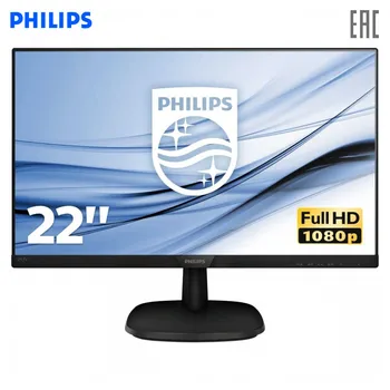 

LCD Monitors PHILIPS 223V7QHAB PC peripherals computer game monitor FHD MVA 21.5'' FHD IPSGLARE250cd m2