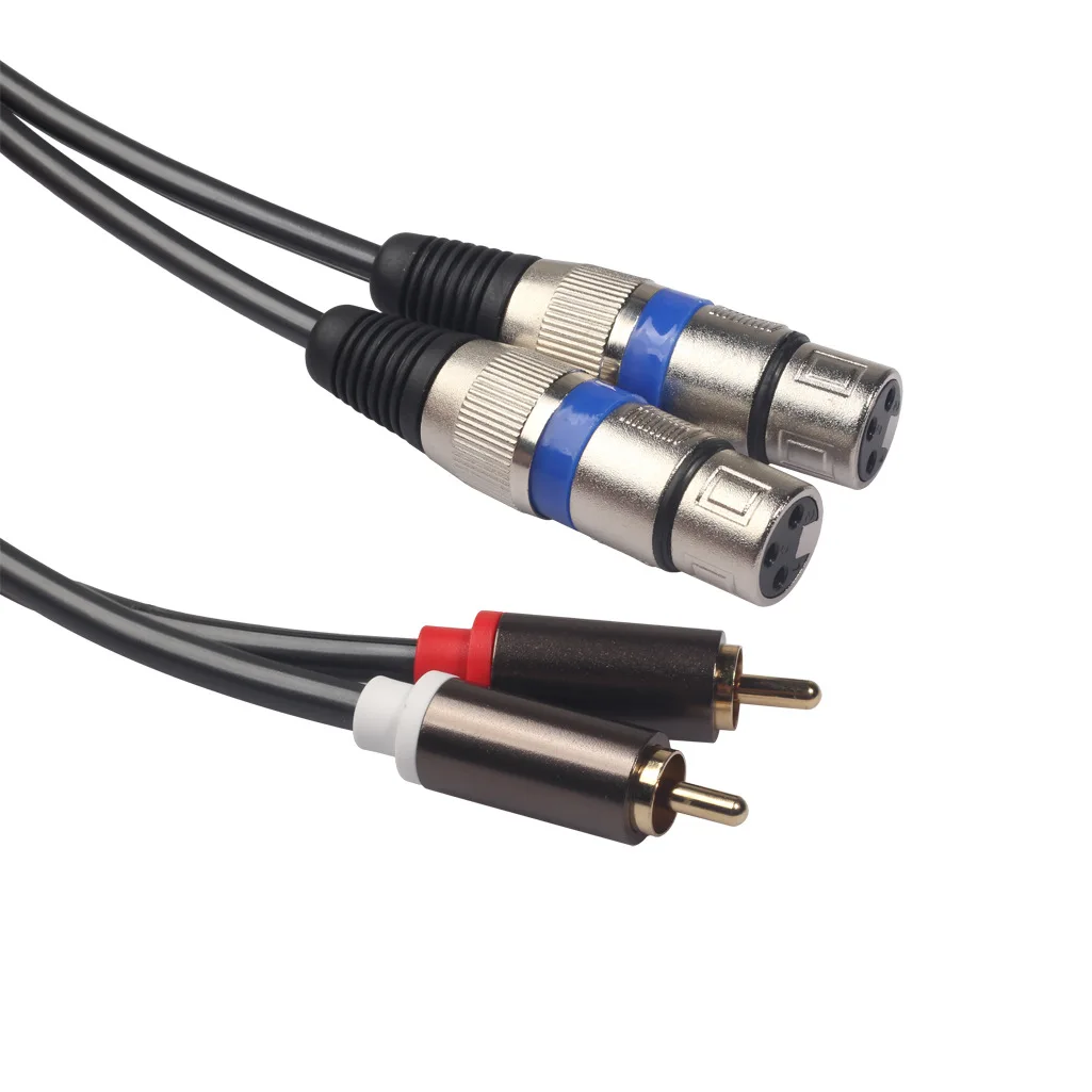 1.5m 2RCA  2XLR -  ̺ ̾, ˷̴ ձ , ƿ ձ ĳ , ũ ͼ  