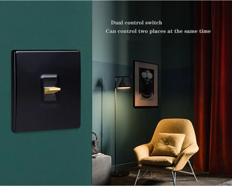 Interruptor De Luz De Alavanca De Latão