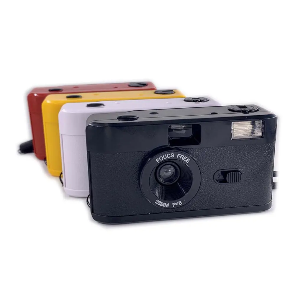 White Camara Vintage 35 MM 135 Flash Non Disposable Reusable Appareil Photo  Jetable Retro Film Camera - AliExpress