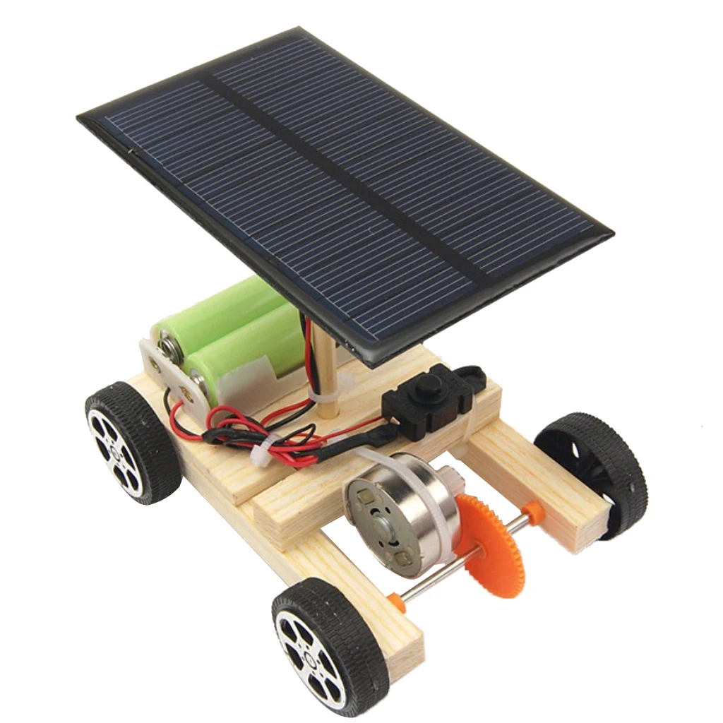 Physics Science Education Solar Kids Car Model Electric Motor Experiment, 5v Low Power, Smart IQ Training Toy