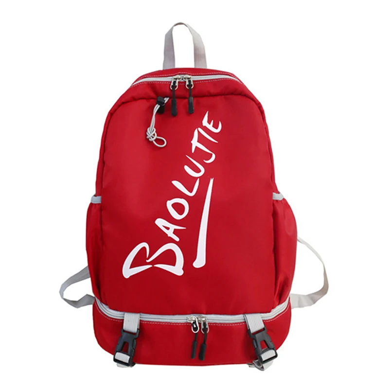 Красный спортивный рюкзак студенческий фитнес сумка для женщин путешествия рюкзак обувь для хранения Gymtas Sac De Sport Mochila Sportbag XA894WA - Цвет: Red