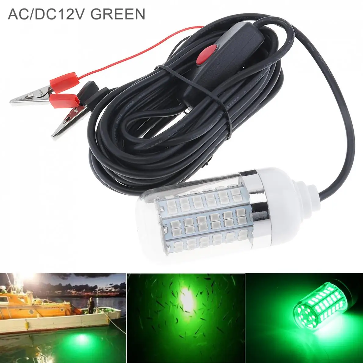 108pcs 2835 LED Underwater Fishing Light / Lures Fish Finder Lamp Attracts Prawns Squid Krill for Lighting | Лампы и освещение
