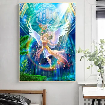 

Diamond Painting Kit Cartoon Anime Girl Diamond Embroidery Full Round Diy Drill Rhinestone Mosaic Picture Art Wall Home Decor