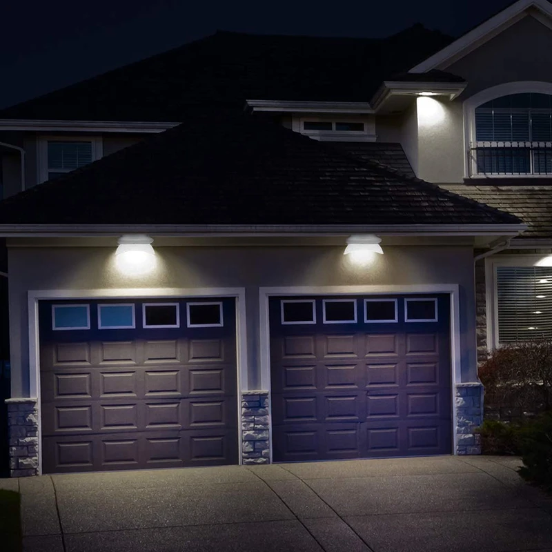 

Fashion-Solar Gutter Lights Outdoor Solar Garden Lights Front Door Corridor Lighting Railing Deck Fence Pathway Doorway Front Do