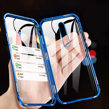 

Double-sided Magnetic 360 Full Protect Case For Redmi K20 Pro Mi 9T Redmi Note 7 7Pro Tempered Glass Cover for Xiaomi 9T Pro