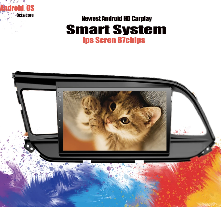 

Android 9.1 10.2 Inch GPS Navi Bluetooth For 2018 2019 2020 Hyundai Elantra Car Radio With 1080P DVR Steering Wheel Control