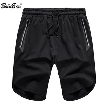 

BOLUBAO Brand Men's Shorts Casual Style Breathable Wild Short Zip Pocket Fashion Drawstring Beach Shorts Male