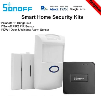 

Sonoff Smart Home RF Bridge 433MHZ Wifi Wireless Signal Converter PIR 2 Sensor DW1 Door Window Alarm Sensor Google Home Alexa
