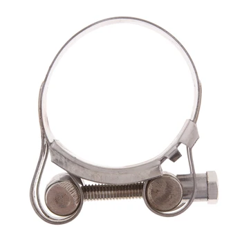 

2x Muffler Clamps Exhaust Silencer Pipe Hanger Mount Bracket Compatible for 44-47mm Motorbike Exhaust Hoses