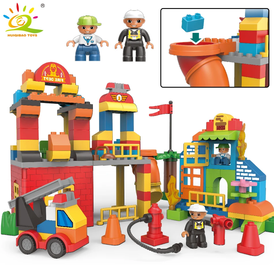 124 шт. детский Конструктор пожарная станция | Игрушки и хобби