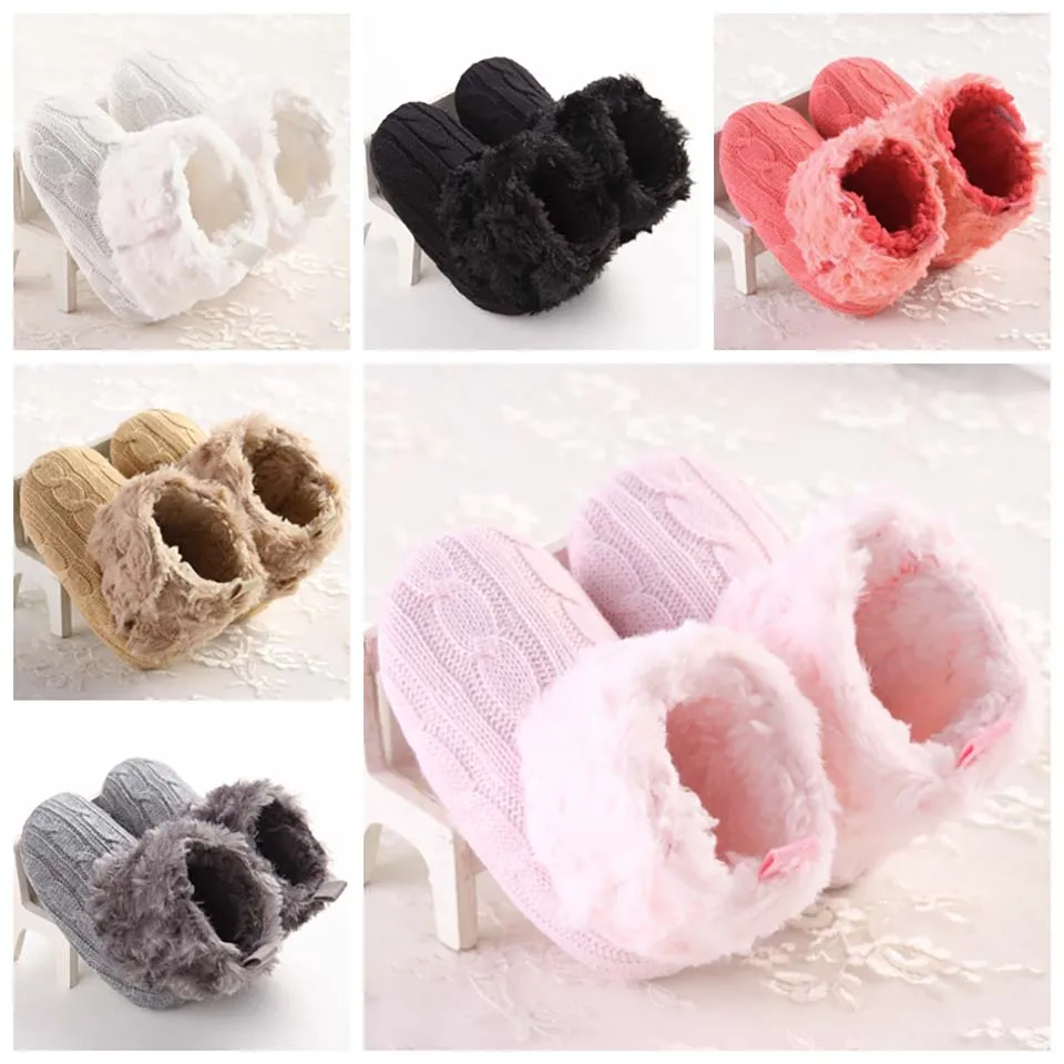 

Baby Shoes Newborn Winter Boots Toddler Crochet First Walker Infant Baby Girls First Walker Babe Boy Snow Boots Crib Shoes 2019