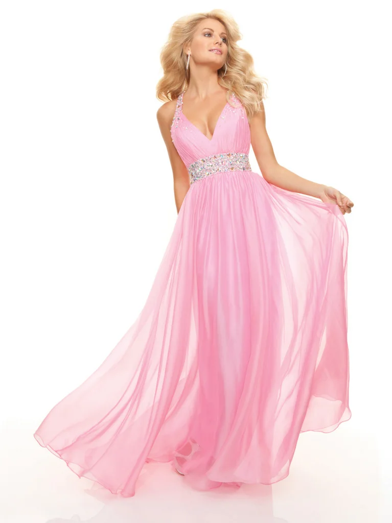 

free shipping 2016 New Sexy Long Pool Chiffon Formal Evening Prom Dress Ball Party Bridal Gown