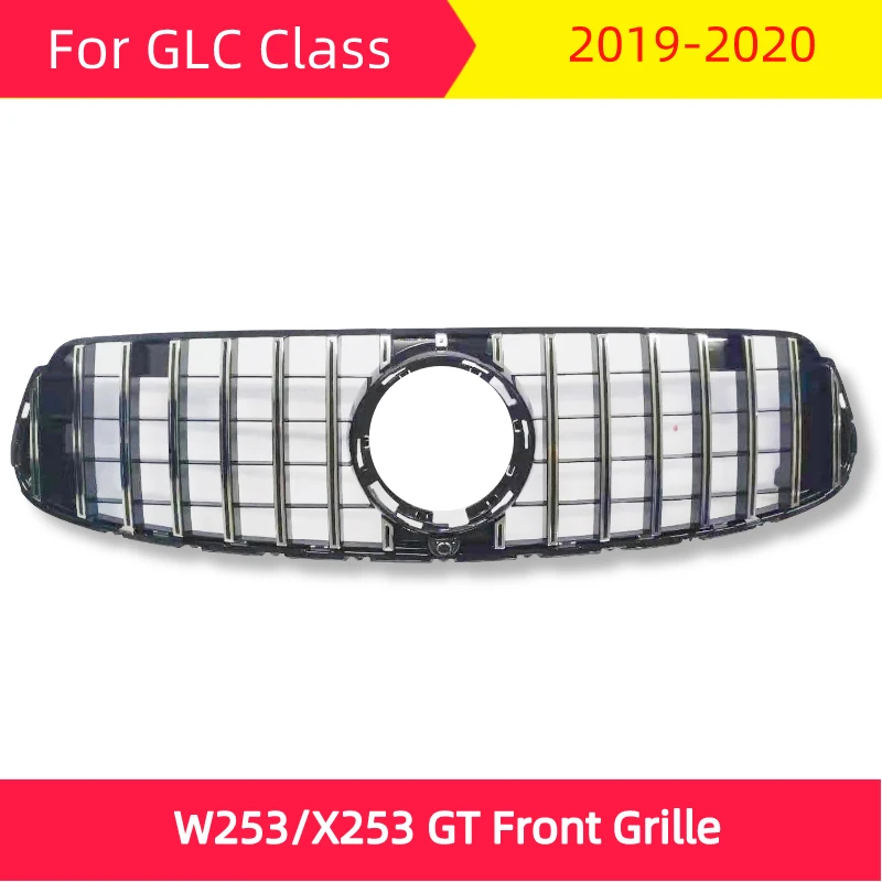 W253 X253 GT Передняя решетка для mercedes GLC класс- GLC200 GLC250 GLC300 GLC450 ABS передний бампер Стайлинг автомобильной решетки