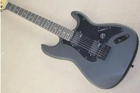 

High quality FDST-1036 matte black color solid body with bkack pickguard humbucker pickupselectric guitar, Free shipping