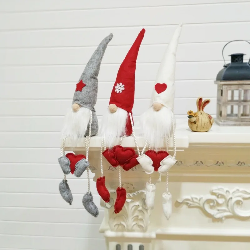 

Long Legged Elf Doll Christmas Tree Decorations for Home Ornaments Christmas Gift Xmas New Year Home Decor Noel Navidad 2019