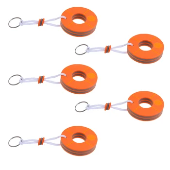 

Bulk 5 Safety Floating Key Ring Holder Keychain for Boat Yachts Keys