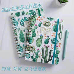 Carnet de notes A5 mignon, Agenda mensuel, hebdomadaire, Agenda quotidien, calendrier personnalisé des objectifs, papeterie scolaire 
