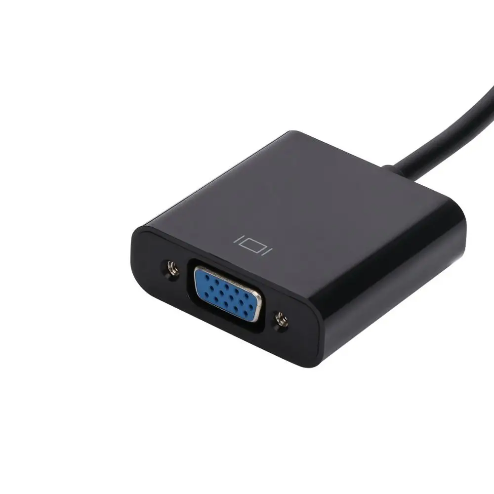 USB3.1 type C к VGA Кабель-адаптер USB-C мужчин и женщин VGA конвертер передачи видео 1080P для type-C Интерфейс ПК MacBook