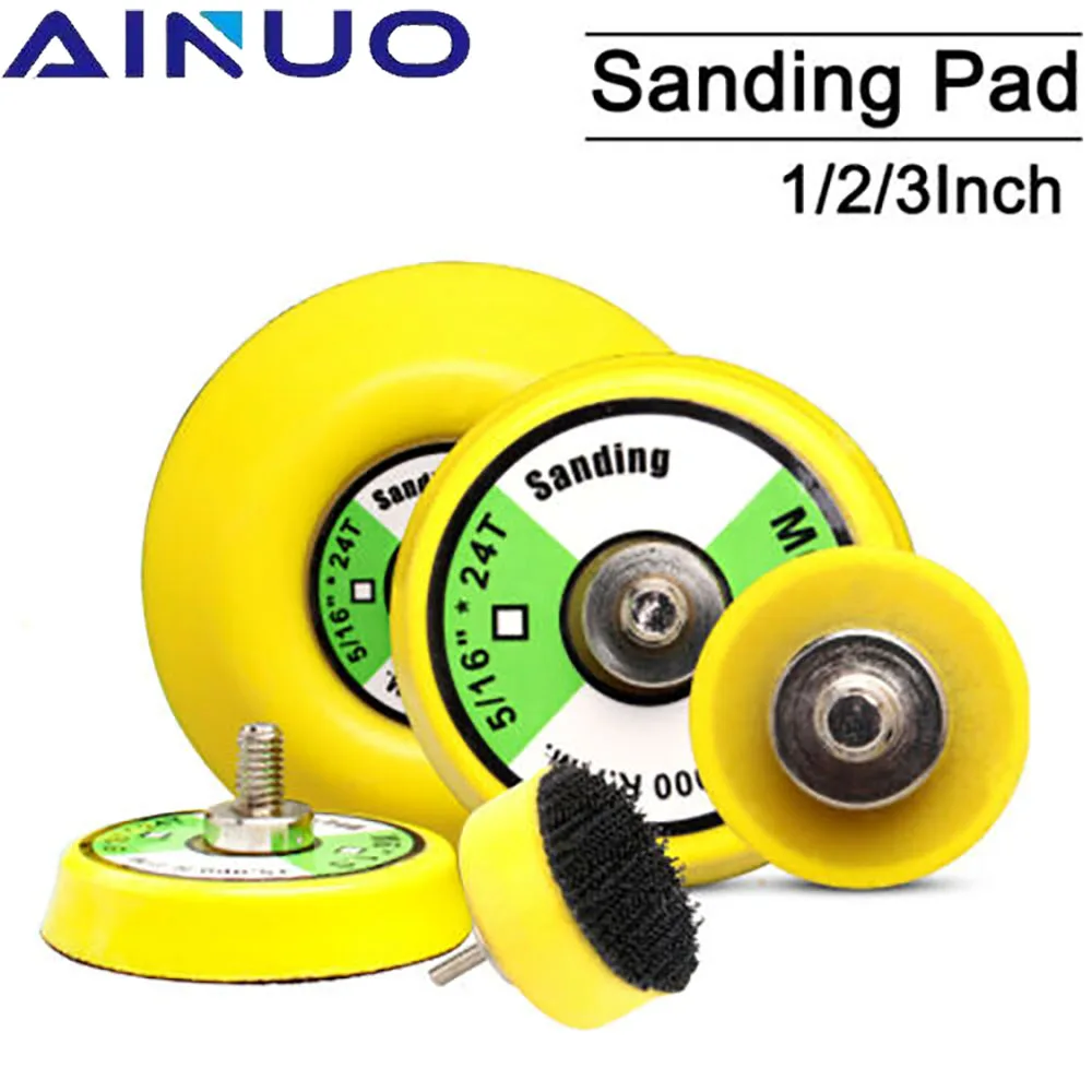 1 "2" 3 "zurück-up Schleifen Pad Sander Sichern Platte Haken Klettschleifscheiben M6 Gewinde polieren & Schleifen Schleif Power Tools