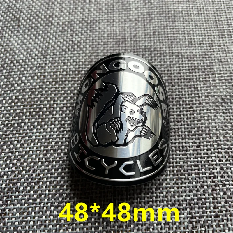 マングースヴィンテージクラシックバイクヘッドバッジアルミ