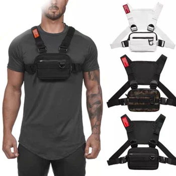 

Oxford Cloth Chest Rig Bag Hip Hop Multifunctional Harness Chest Waist Pack Bags UND Sale